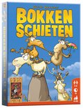 Speldoos Bokken Schieten met vrolijke geiten op een berg. Met speelindicaties 3-6, 15, 8-99.