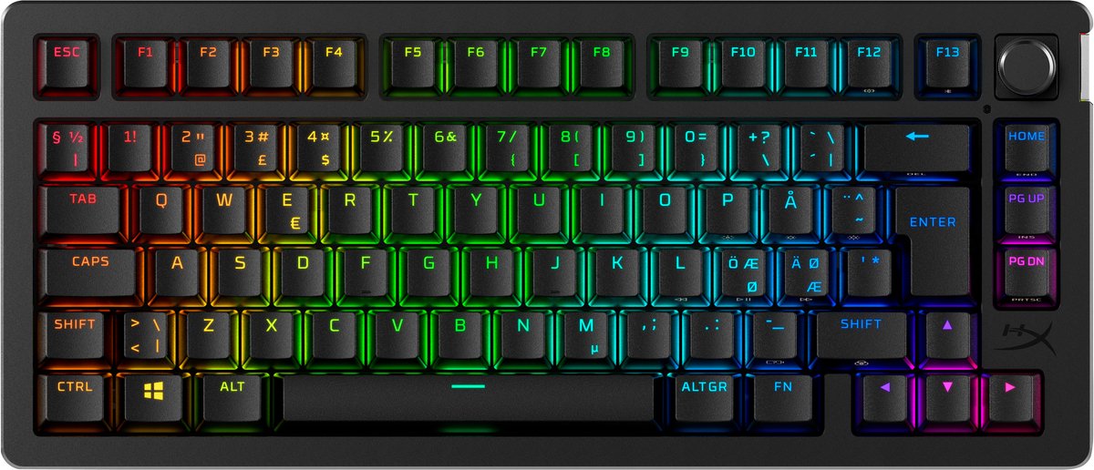 HyperX Alloy Rise 75 draadloos - Gaming toetsenbord