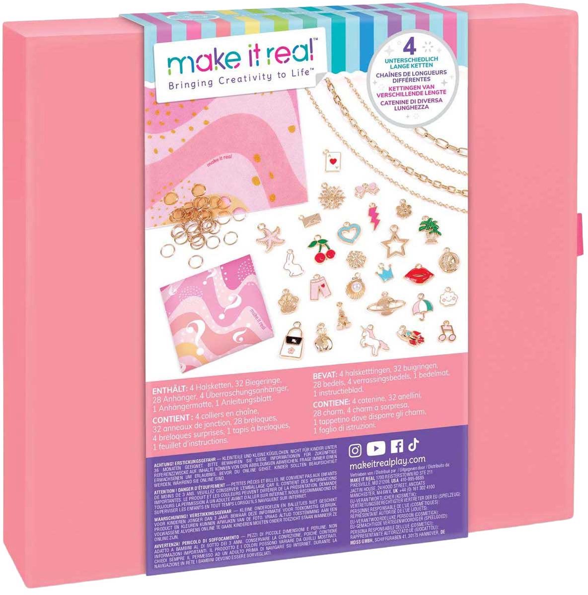 Make it Real - DIY 'Betoverende Bedels' Sieradenset - Maak 4 unieke kettingen — cadeau in Spellen & Speelgoed - foto 2