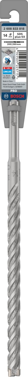 Bosch PRO SDS plus-5X hamerboor, 14 x 200 x 260 mm