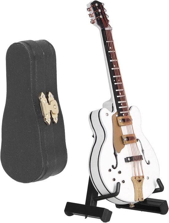 Miniatuur Houten Gitaar Model Display Mini Muzikale Ornamenten Craft Home Decor (14cm