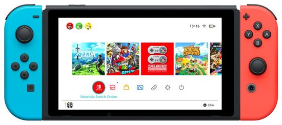 Nintendo Switch Console - Blauw/Rood