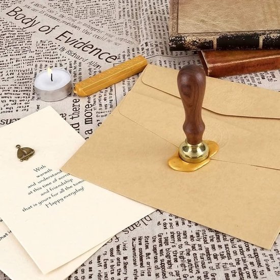 PandaHall Wax Seal Stempel Set met 12 stks 25mm Twaalf
