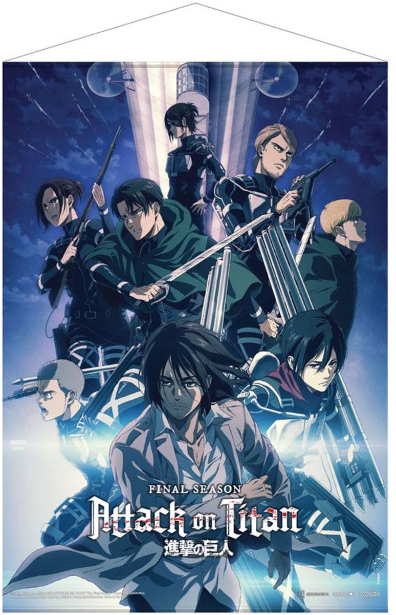 POPbuddies Attack on Titan: The Final Season Wallscroll Part 1 Key Visual 2 50 x 70 cm Poster & Wallscrolls