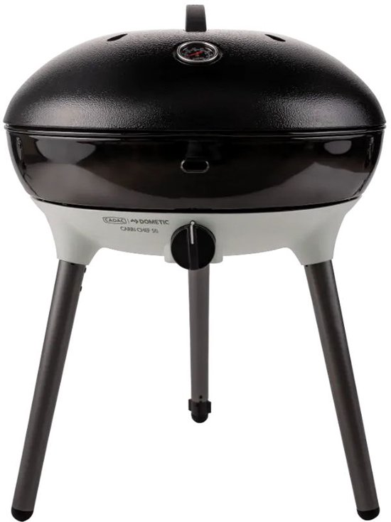 Cadac Carri Chef 50 Draagbare Gasbarbecue – Ø 46 cm Kookoppervlak – Verstelbare Stelpoot & Tafelmodel Optie – Inclusief Kruidenrek, Roosters, Thermometer & Draagtas van Cadac — afbeelding 5