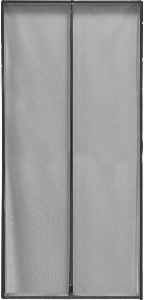Luance Opzet deurhor met frame - magnetische sluiting - grijs - 100 x 220 cm - vliegengordijn