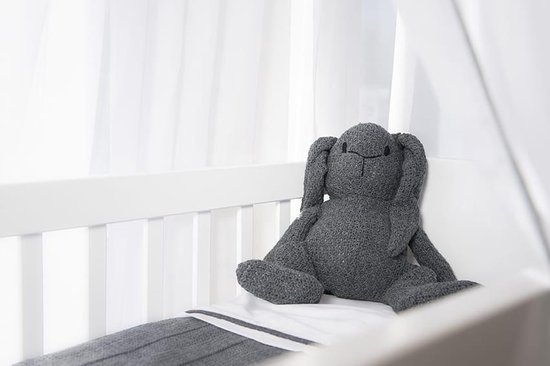 Baby's Only Gebreide ledikantdeken chenille - Baby deken Robust Rib - Oud roze van Baby's Only — afbeelding 4