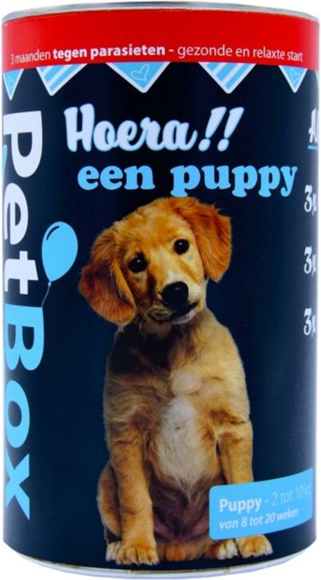 Petbox Puppy vlooien, teken en wormen | bol.com