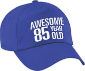 Awesome 85 year old verjaardag pet / cap blauw voor dames en heren - baseball cap - verjaardags cadeau - petten / caps