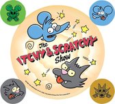 The Simpsons Itchy And Scratchy Stickers (Multi-color)