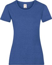Fruit Of The Loom Dames / Vrouwen Damens-Fit Valueweight T-shirt met korte mouwen (Retro Heather Royaal)
