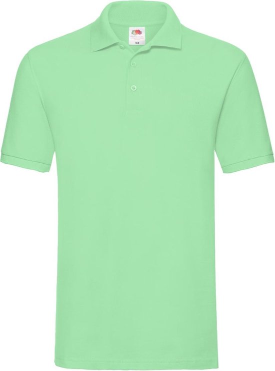 Fruit Of The Loom Premium Heren Poloshirt Met Korte Mouwen (Neomint)