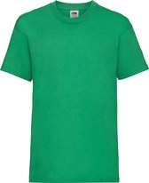 Fruit Of The Loom Kinder Unisex Valueweight T-shirt Korte Mouwen (2 stuks) (Kelly Groen)