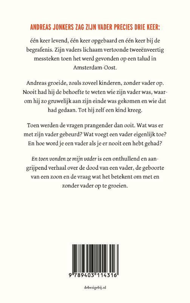 En toen vonden ze mijn vader - back cover