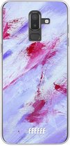 Samsung Galaxy J8 (2018) Hoesje Transparant TPU Case - Abstract Pinks #ffffff