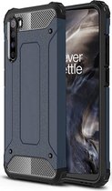 OnePlus Nord Hoesje Shock Proof Hybride Backcover Blauw