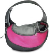 Ebi Draagzak sarah crazy paws nylon Roze S - 25x15,5x43CM