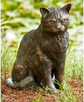 Bronzen Beeld:  Grote zittende kat