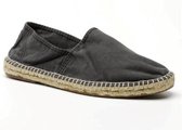 Natural World Espadrille Zwart - Bio katoen - 39