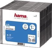 Hama CD Slim Box Zwart 25Pak