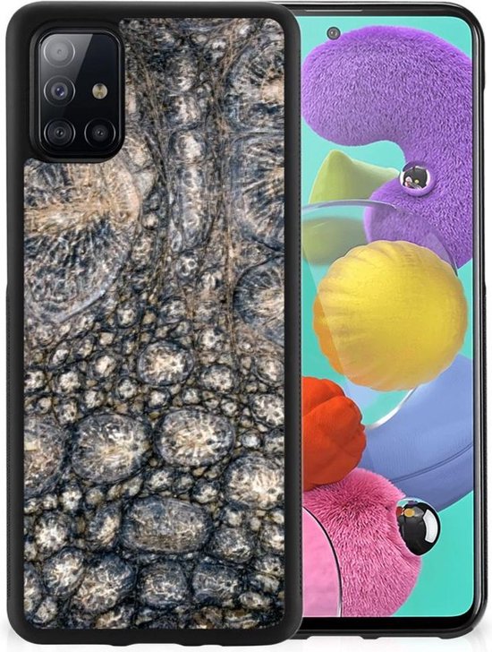 Telefoon Samsung Galaxy A51 Hippe met rand Krokodillenprint | bol.com