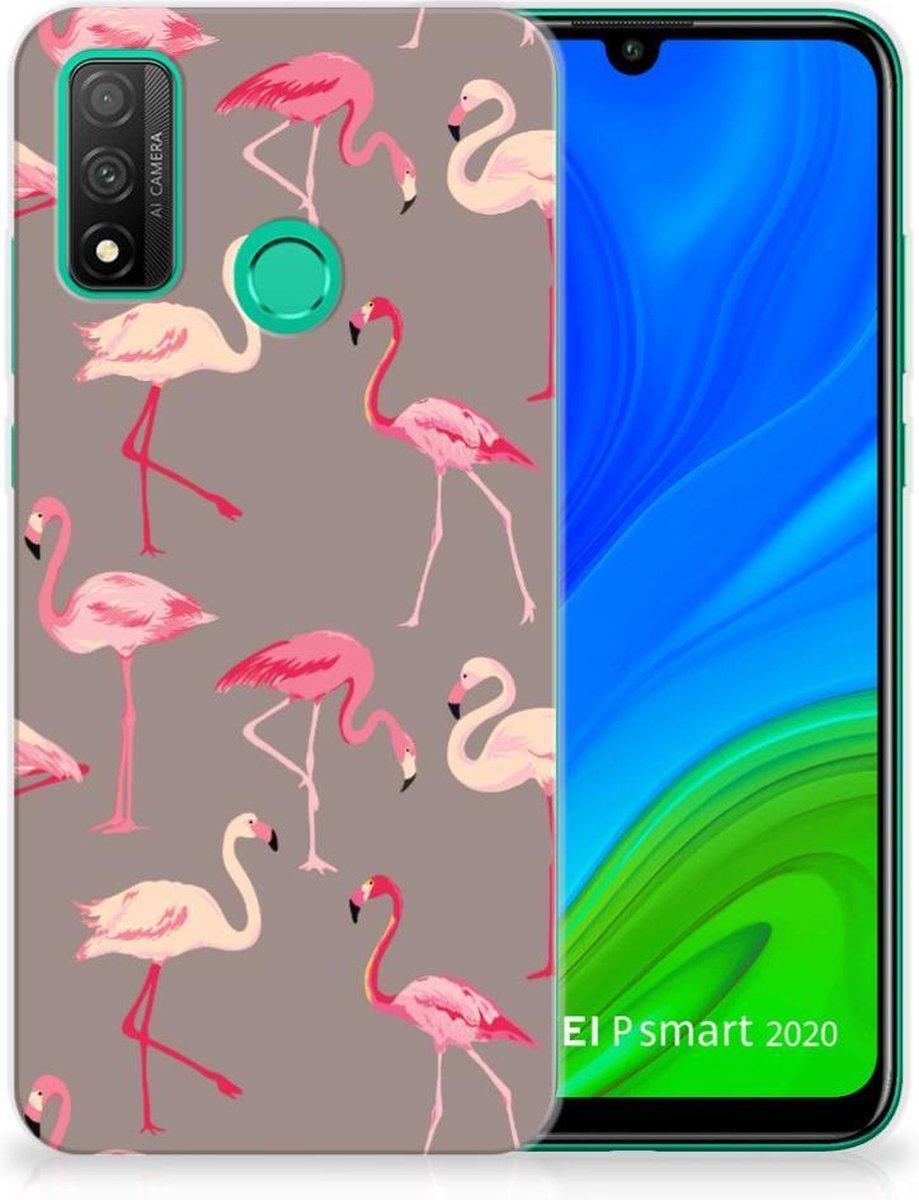 Huawei P Smart 2020 TPU Hoesje Flamingo