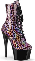 Pleaser - ADORE-1020LP Plateau Laarzen, Paaldans schoenen - Paaldans schoenen - 37 Shoes - Roze/Zwart