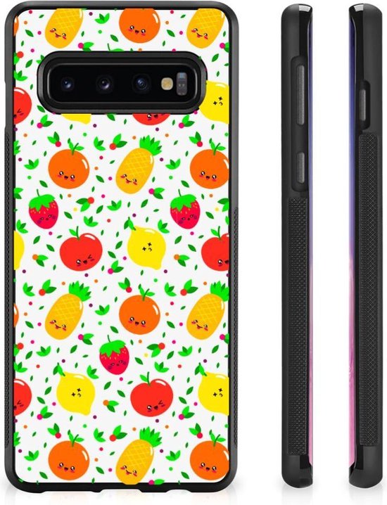 Informeer Ronde ZuidAmerika TPU Bumper Samsung Galaxy S10 GSM Hoesje met Zwarte rand Fruits | bol.com