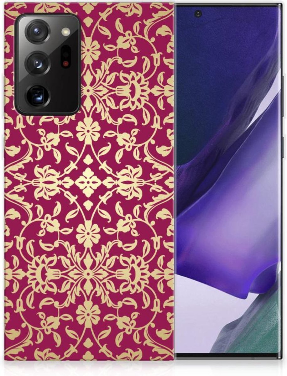 Siliconen Hoesje Samsung Galaxy Note20 Ultra Barok Pink