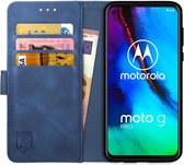 Rosso Element Motorola Moto G Pro Hoesje Book Cover Blauw