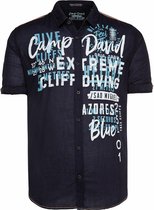 Camp David ® Licht casual overhemd met print op de voorkant