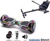 Package Smart Balance Hoverboard 6.5 inch, Regular Multicolor + Hoverseat, Motor 700 Wat, Bluetooth, LED
