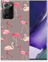 Cover Case Samsung Galaxy Note20 Ultra Smartphone hoesje Flamingo