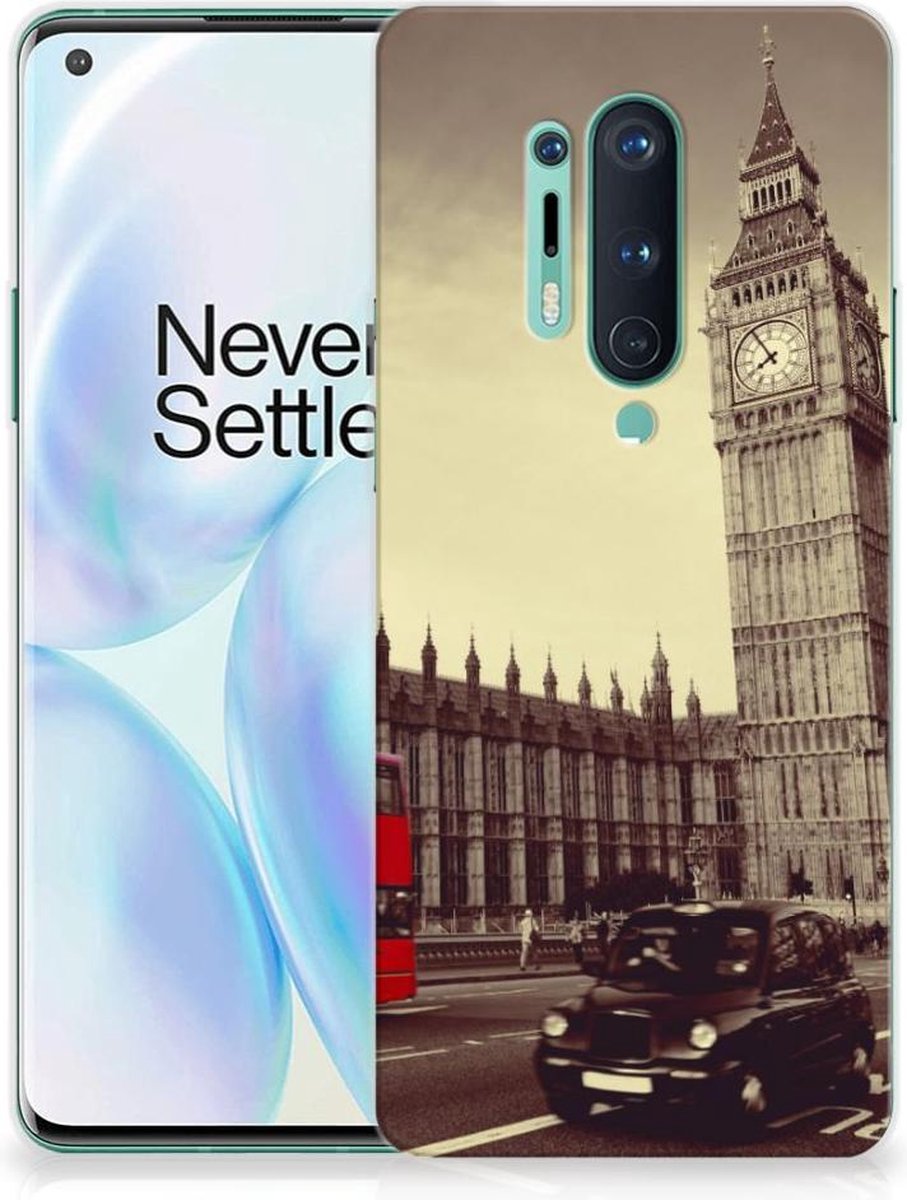 OnePlus 8 Pro Siliconen Back Cover Londen