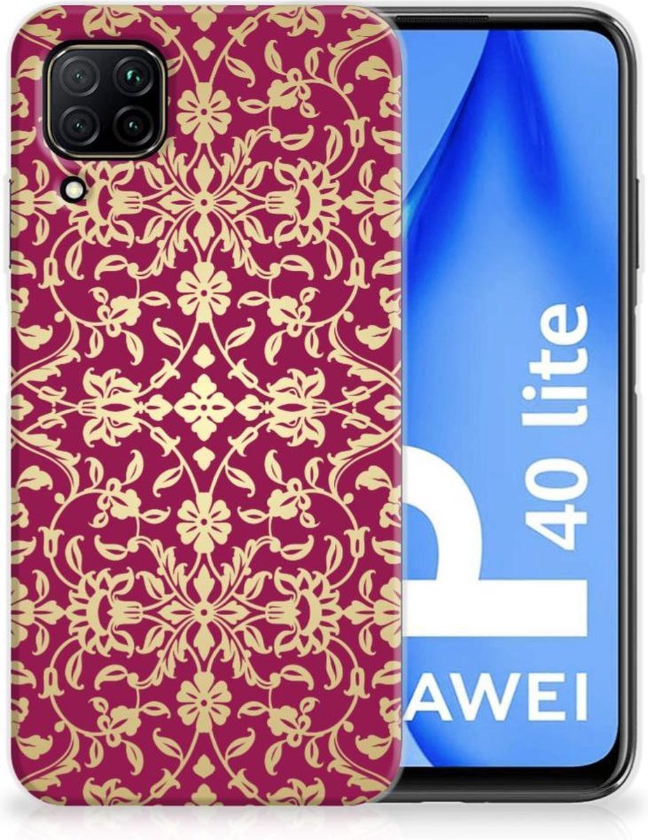 Siliconen Hoesje Huawei P40 Lite Barok Pink