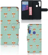 Bookcase Motorola G8 Power Smartphone Hoesje Pups