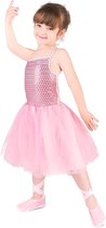 LUCIDA - Roze ballet danseres kostuum voor meisjes - S 110/122 (4-6 jaar)