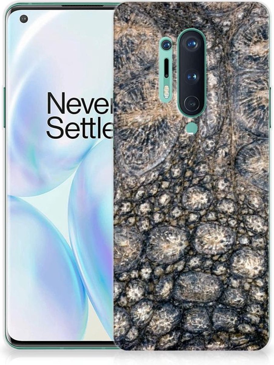 OnePlus 8 Pro TPU Hoesje Krokodillenprint