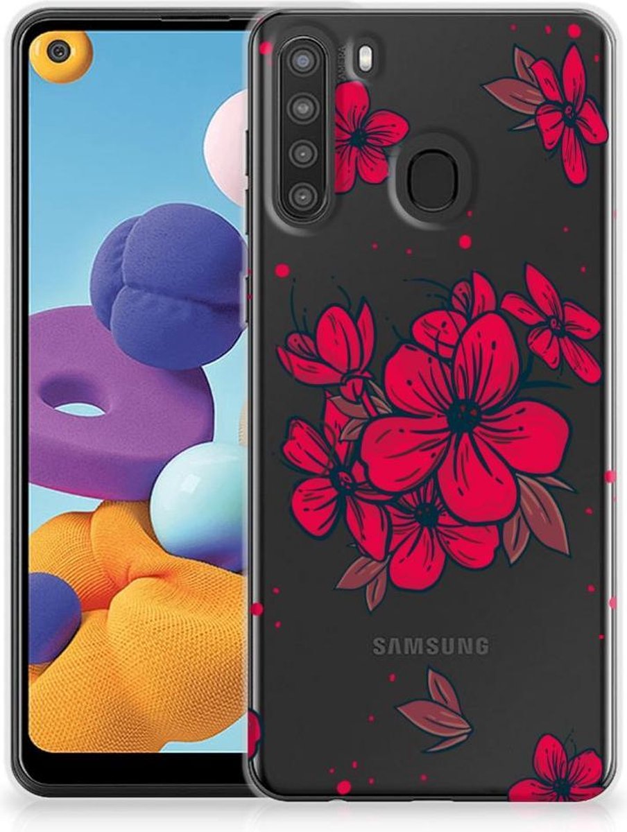 Samsung Galaxy A21 TPU Case Blossom Red