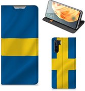 Telefoon Hoesje OPPO Reno3 | A91 Flipcase Zweedse Vlag