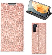 Smartphone Hoesje OPPO Reno3 | A91 Mobiel Hoesje Pattern Orange