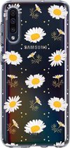 HappyCase Samsung Galaxy A50 Hoesje Flexibel TPU Bloemen Print