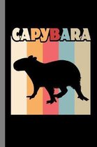 Capybara: Animals Gift For Veterinarian (6''x9'') Dot Grid Notebook To Write In