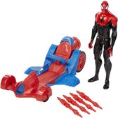 Spider-Man Figuur met Raceauto - 30 cm