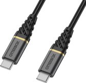 OtterBox Premium Kabel - USB C naar USB C - 1M - Zwart