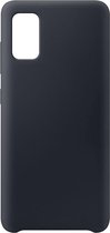 Siliconen hoesje voor Samsung Galaxy A41 - Zwart - Inclusief 1 extra screenprotector