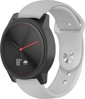 Siliconen Smartwatch bandje - Geschikt voor  Garmin Vivomove HR sport band - grijs - Horlogeband / Polsband / Armband