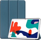 Tri-Fold Book Case - Huawei MatePad 10.4 Hoesje - Cyan