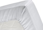 totaalBED Hoeslaken - lichtgrijs - satijn - voor topmatras & matras - 140x220