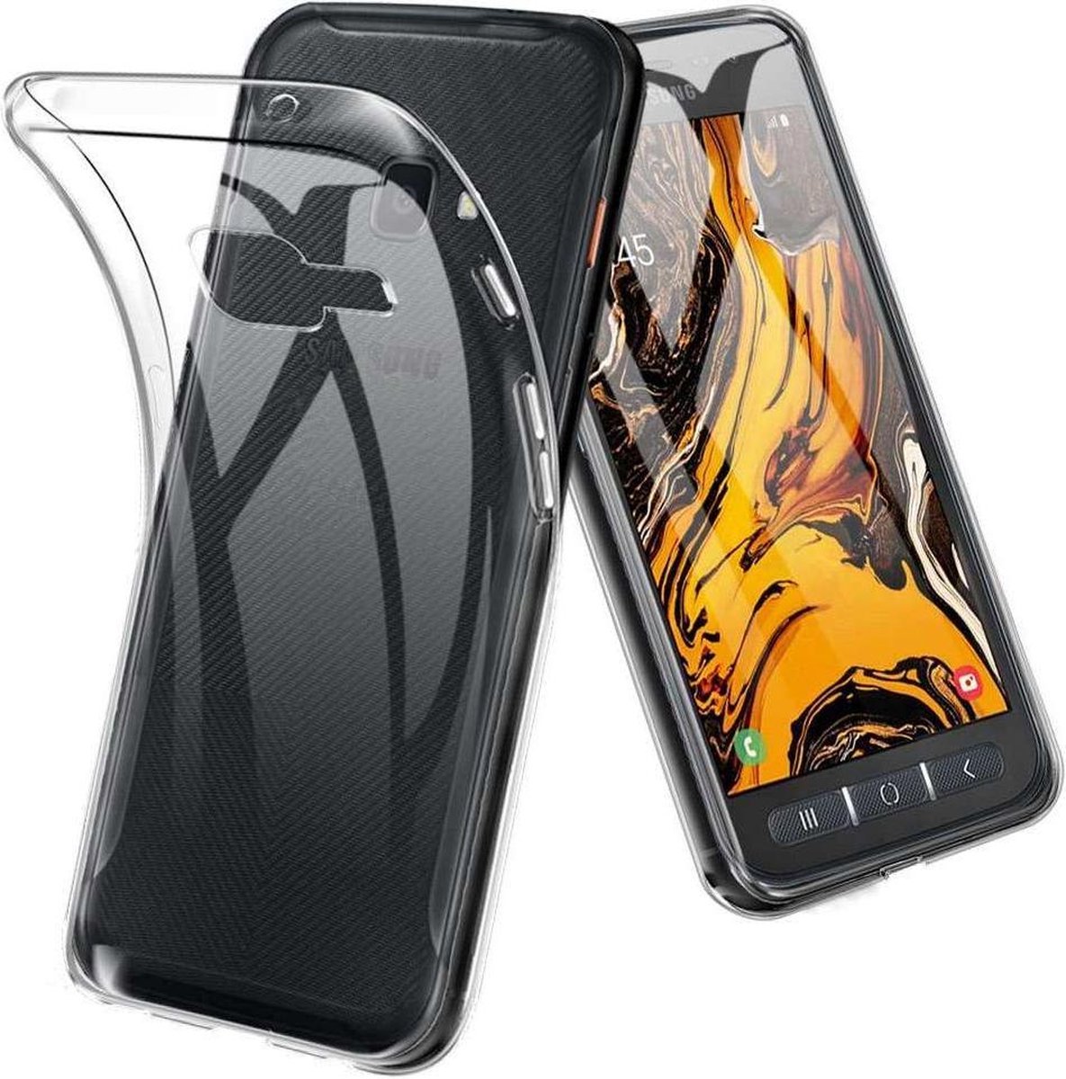 Just in Case hoesje geschikt voor Samsung Galaxy Xcover 4 / 4s Hoesje Siliconen - Flexibele Case - Transparant